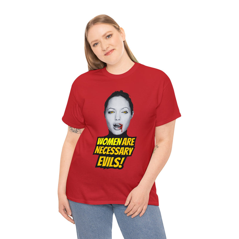 WOMEN ARE NECESSARY EVILS! Inspired by angelina jolie by OVER-HYPED WHITE