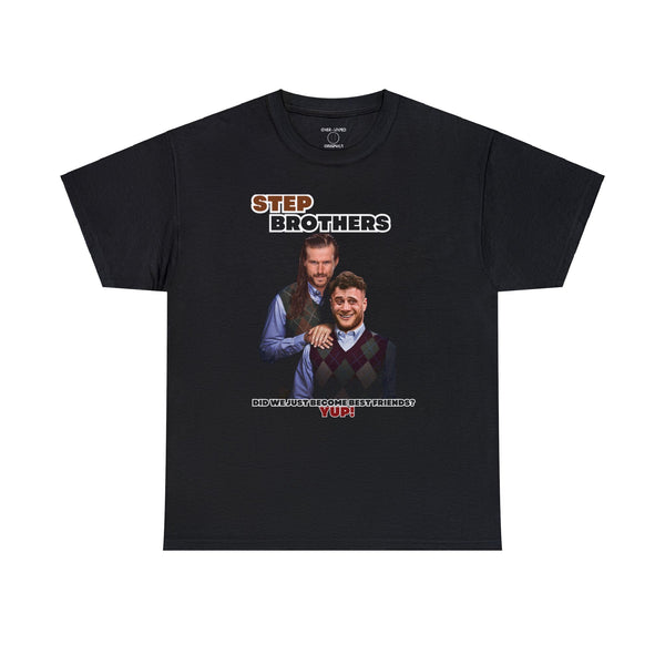 mjf x adam cole x step brothers over hyped t-shirt wrestling shirts