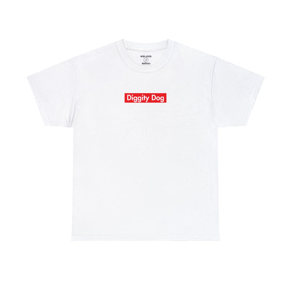 Diggy Dog Red Box logo inspired by wwe no mercy x over-hyped shirt aew